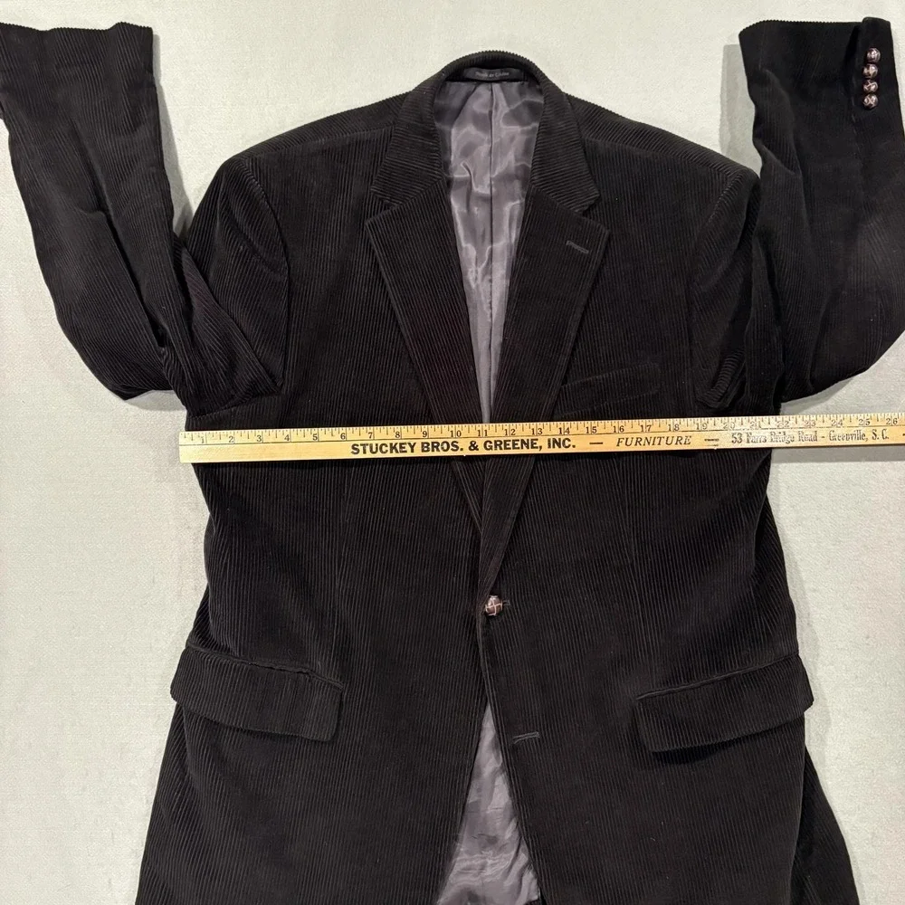 Lauren Ralph Lauren Blazer Mens 42‎ Brown Corduroy Collared Lined Pockets
